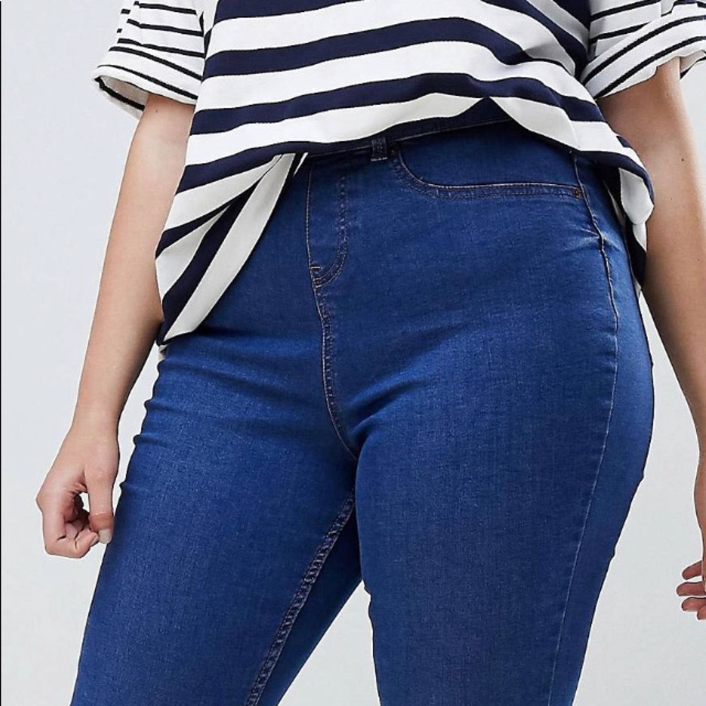 ASOS CURVE SKINNY JEGGING BRIGHT BLUE